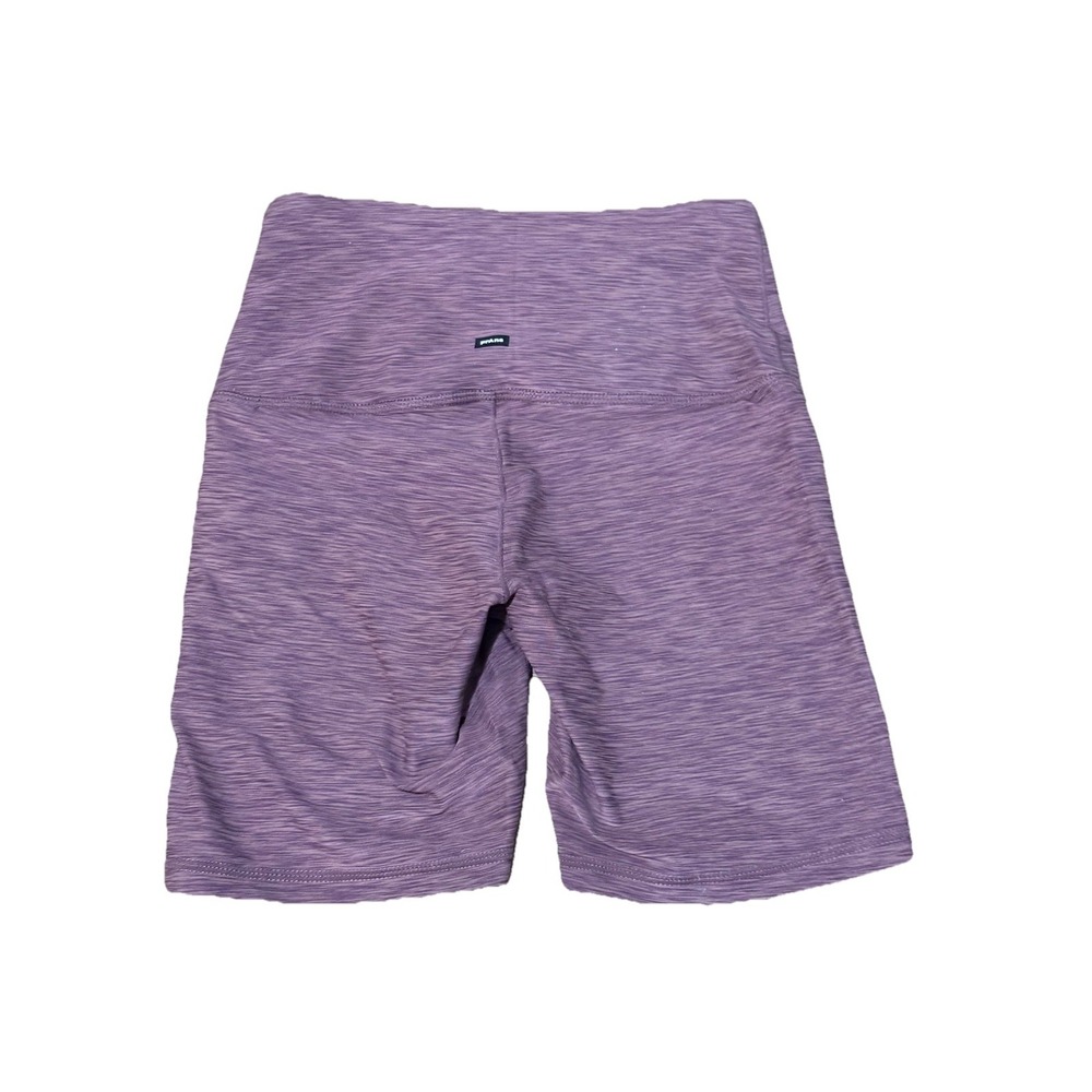 PRANA Womens Kimble High Rise Yoga Bike Shorts Stretch Flannel Heather XS NWT - Picture 2 of 5